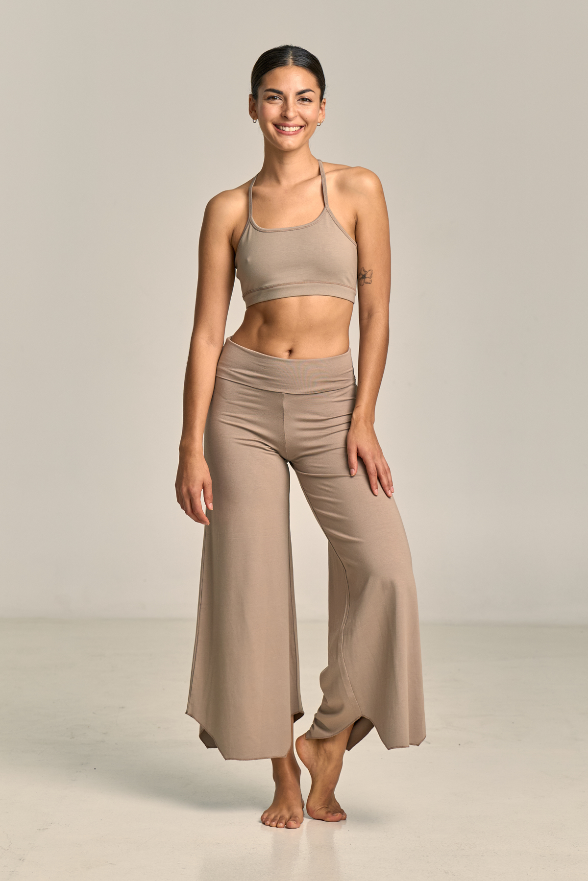 Pantalón Flare Maya Arcilla