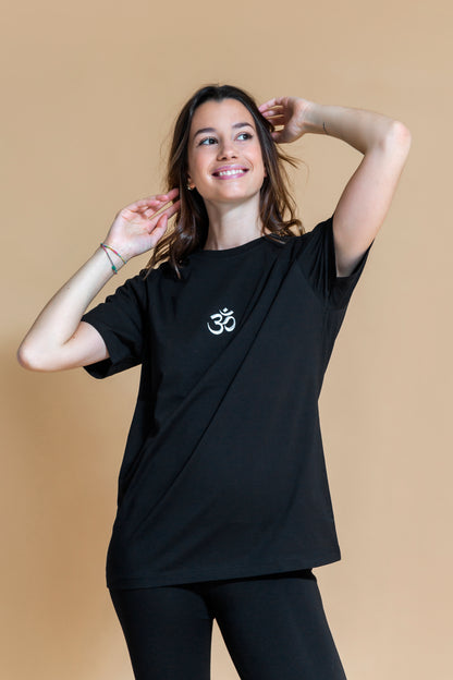 Om T-Shirt Black Shambhala Barcelona