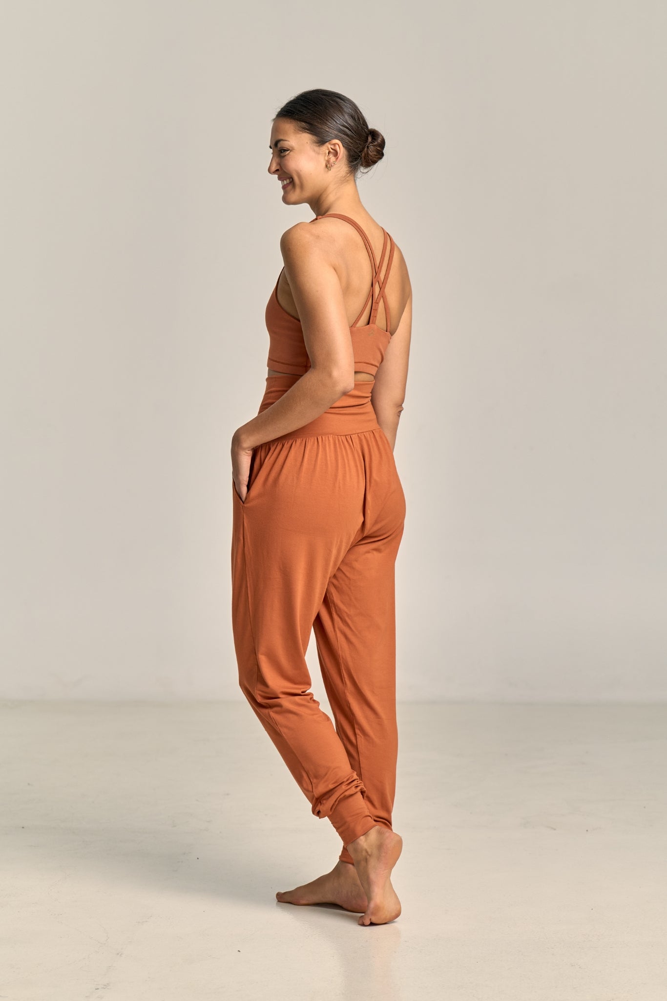 Pantalón Purusha Harem Terracota