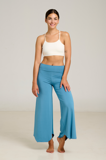 Pantalón Flare Maya Azul Piedra