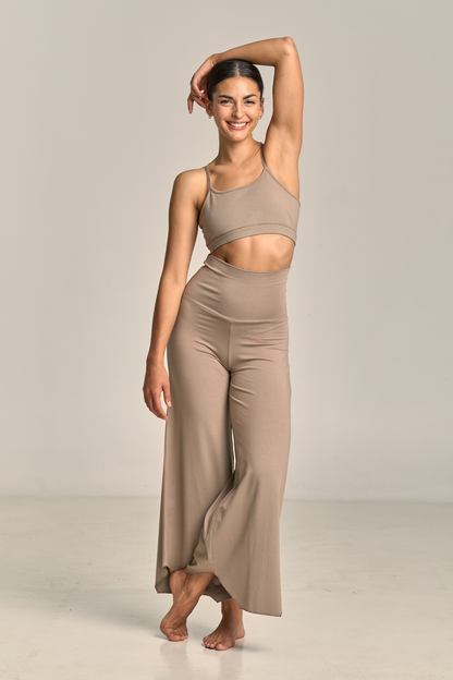 Pantalón Flare Maya Arcilla