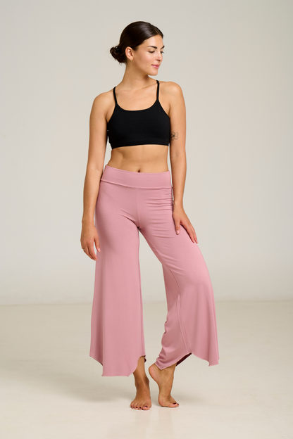 Pantalón Flare Maya Rosa Seca