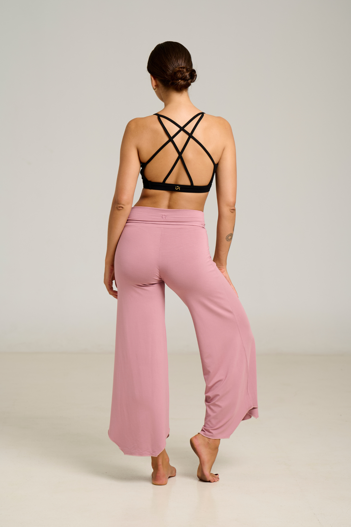 Pantalón Flare Maya Rosa Seca