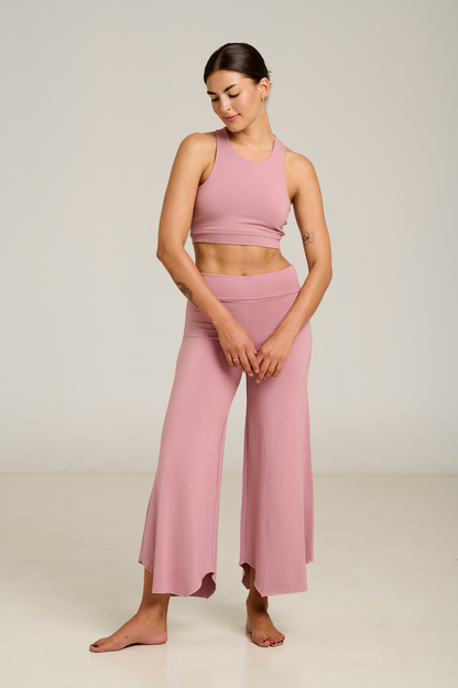 Pantalón Flare Maya Rosa Seca