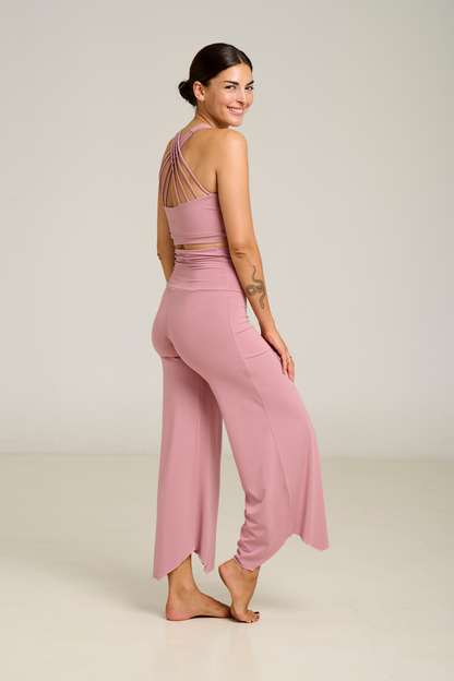 Pantalón Flare Maya Rosa Seca
