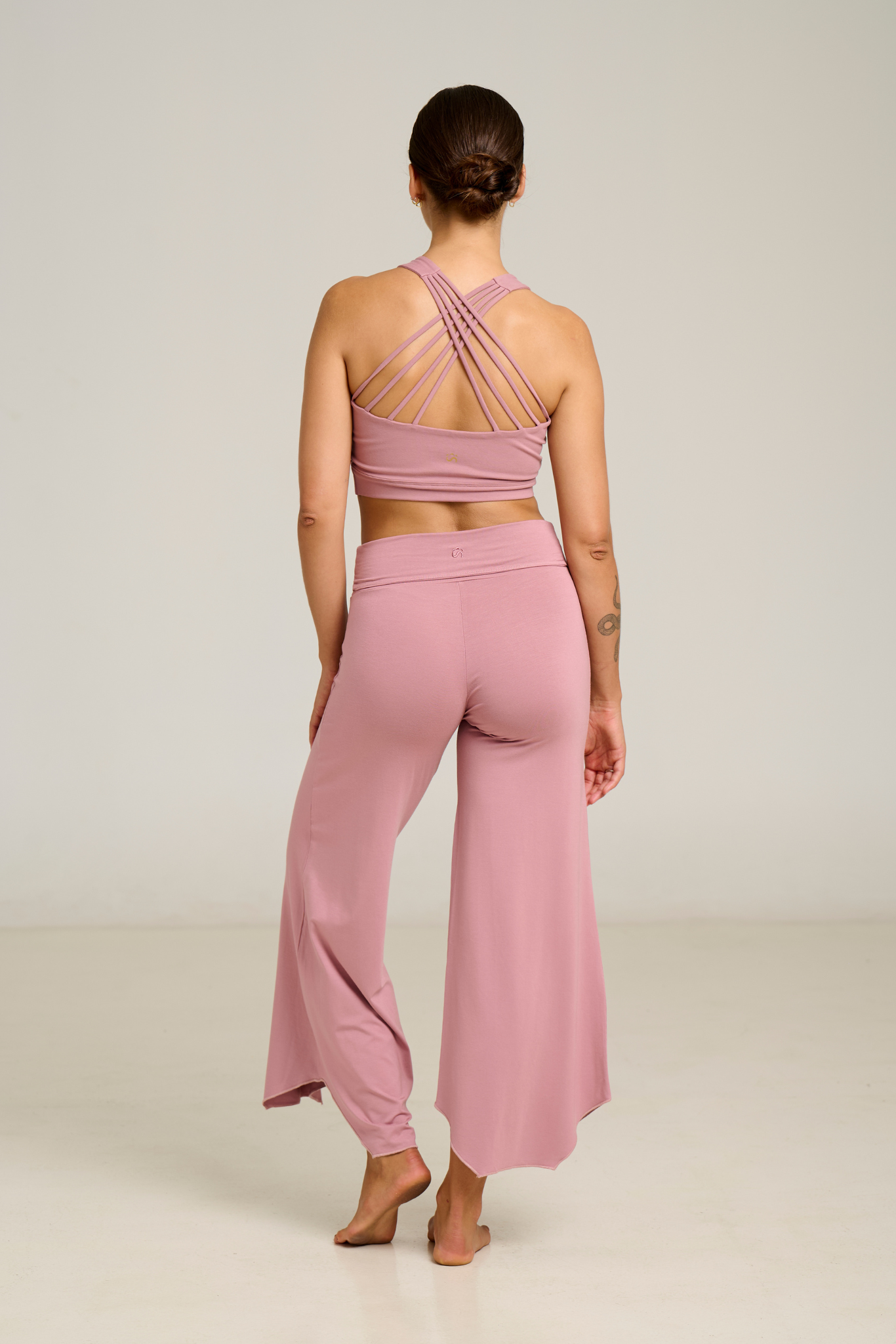 Pantalón Flare Maya Rosa Seca