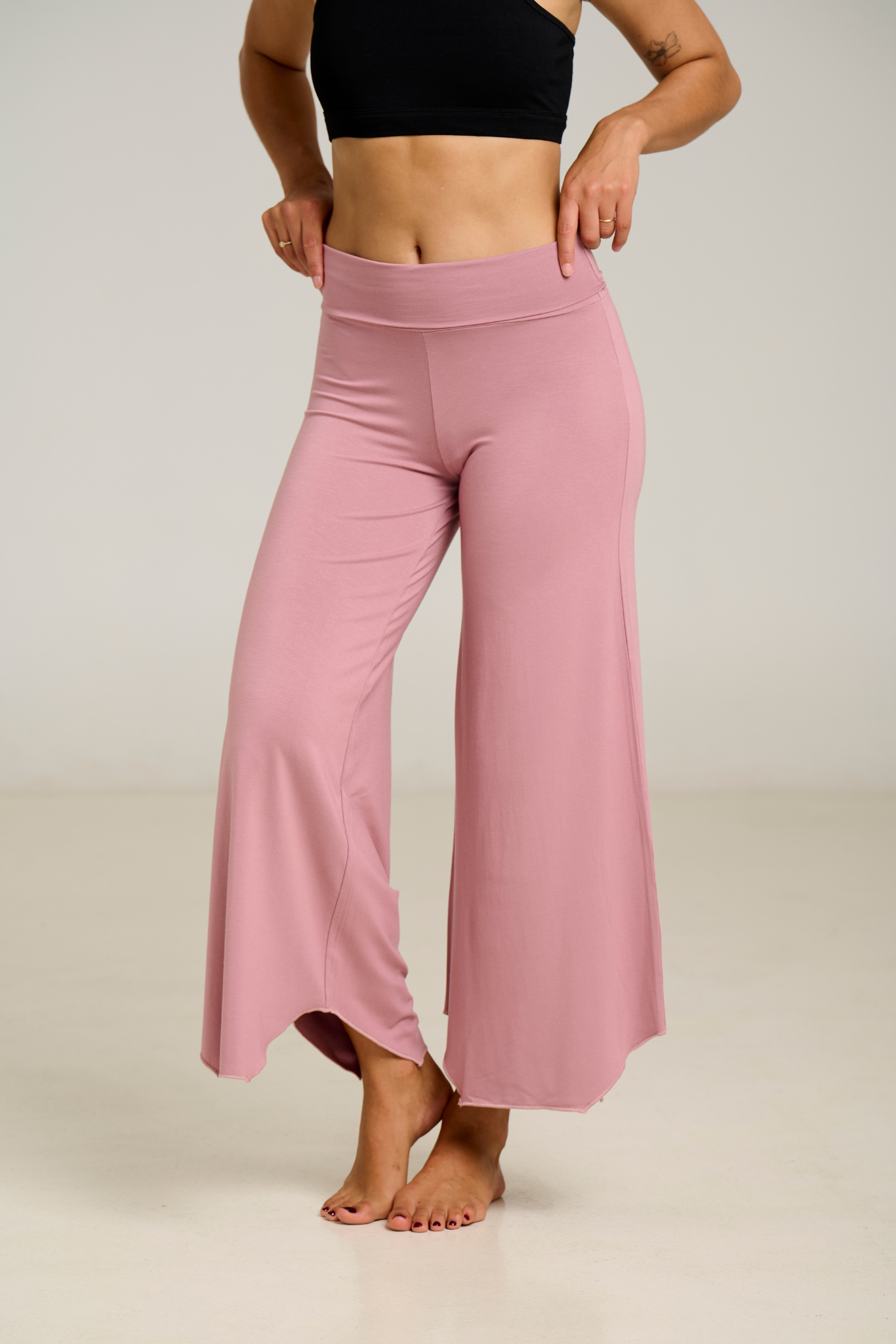 Pantalón Flare Maya Rosa Seca