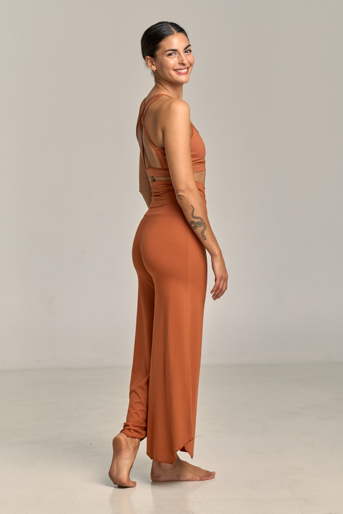 Maya Flare Pant Terracota