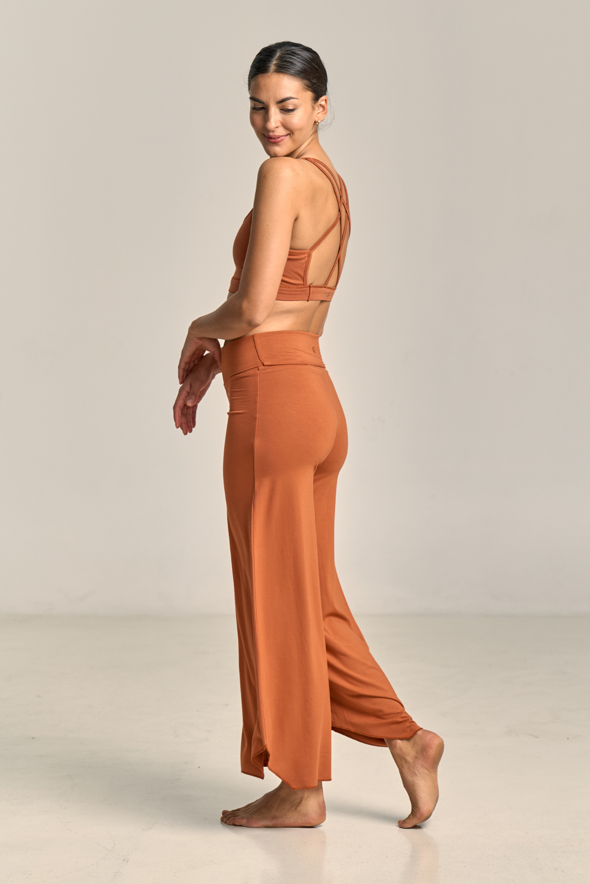 Maya Flare Pant Terracota