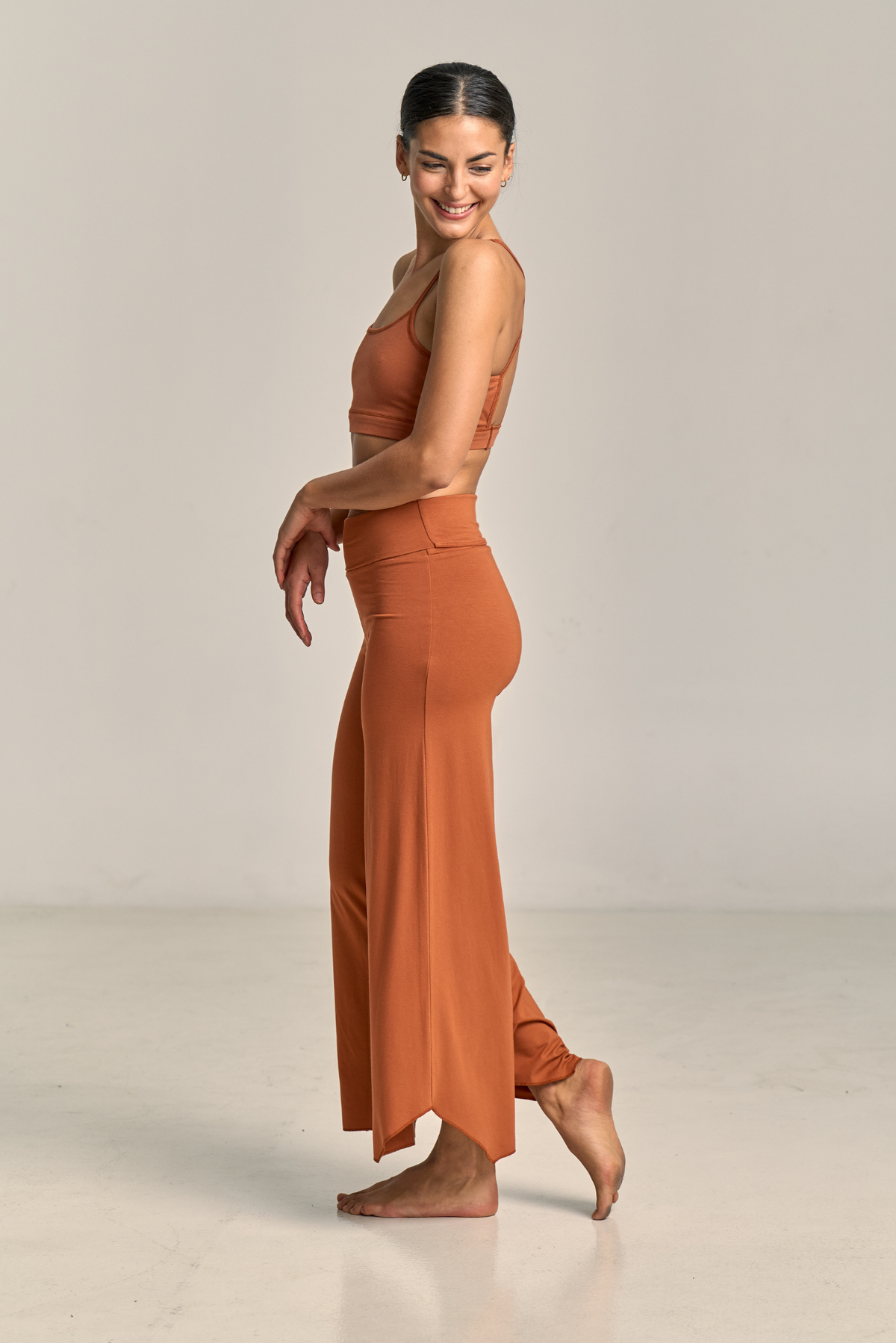 Maya Flare Pant Terracota