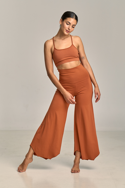 Maya Flare Pant Terracota