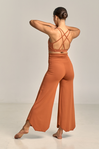 Maya Flare Pant Terracota