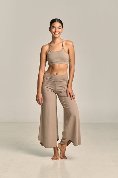 Pantalón Flare Maya Arcilla