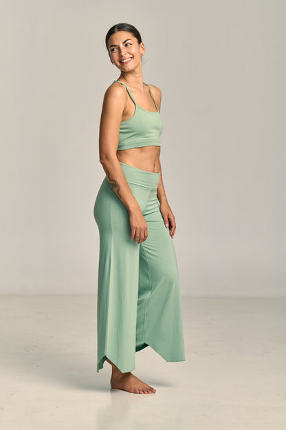 Pantalón Flare Maya Salvia