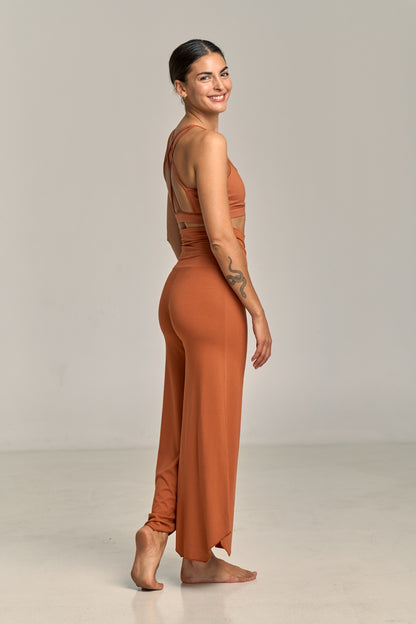 Pantalón Flare Maya Terracota