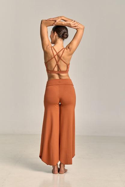 Pantalón Flare Maya Terracota