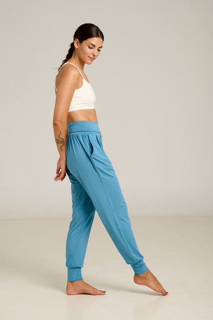 Pantalón Purusha Harem Azul Piedra