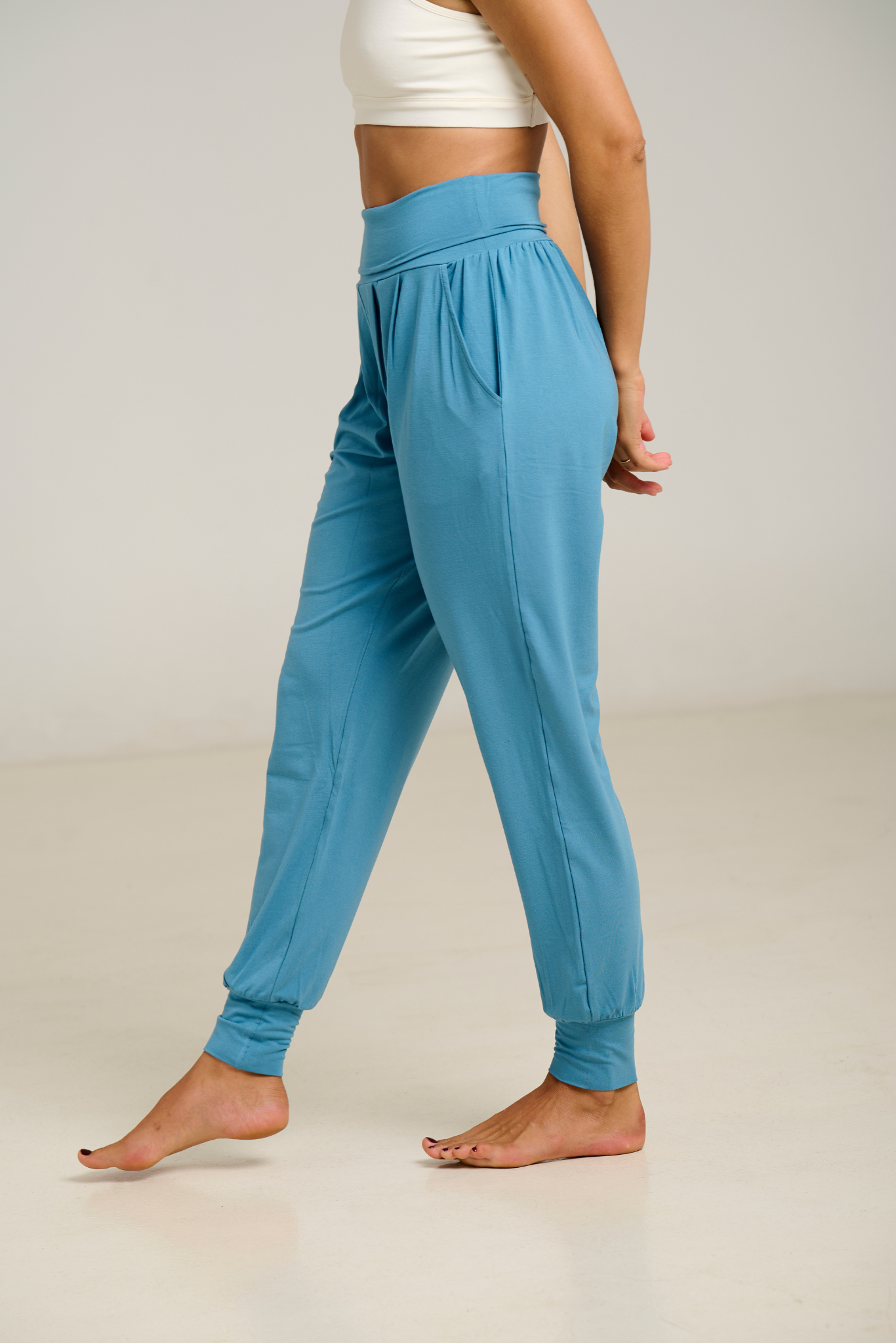 Pantalón Purusha Harem Azul Piedra