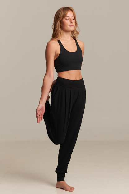 Purusha Harem Pant Black