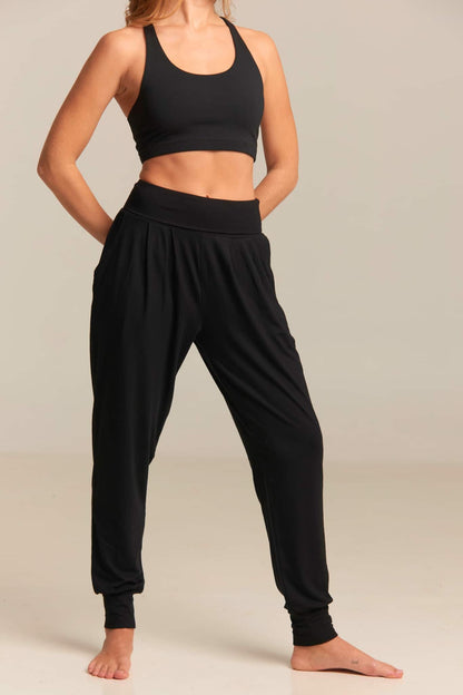 Purusha Harem Pant Black