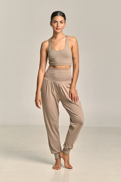 Pantalón Purusha Harem Arcilla