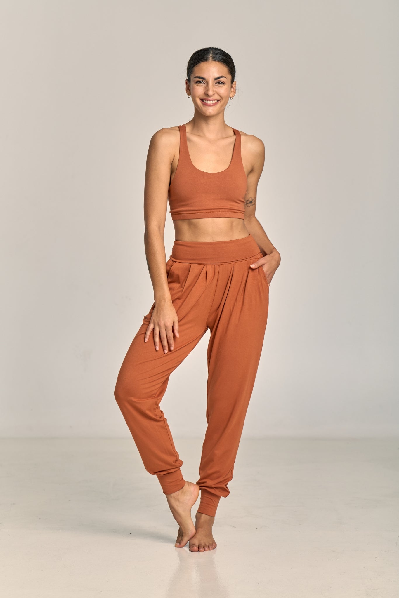 Pantalón Purusha Harem Terracota